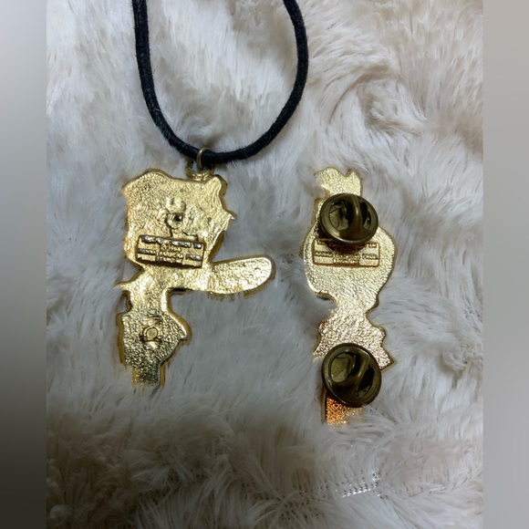 Flintstones Hanna Barbera Bamm-Bamm Choker and Pebbles Pin Vintage 1994 - Picture 3 of 6